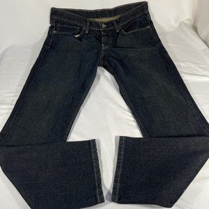 Levi’s 511 34x29 Straight Leg Dark Wash Blue Denim Jeans